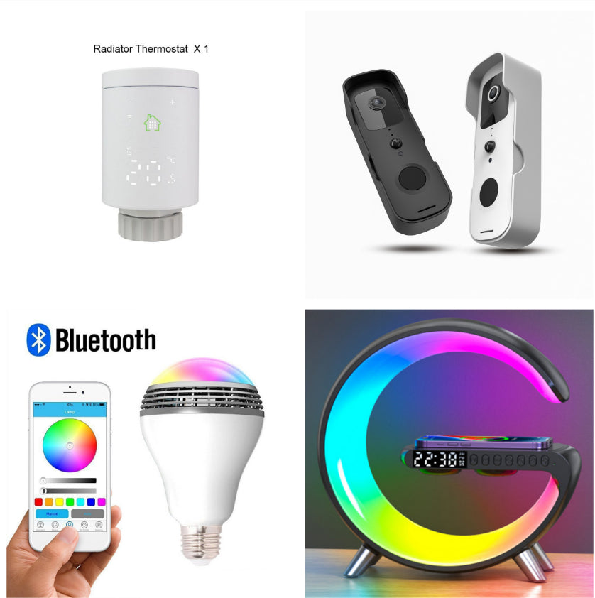 New Intelligent G Shaped LED Lamp with Bluetooth Speaker